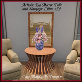 Artistic Eye Mirror Table with Stargazer Lilly 8LI LCAE (Add)