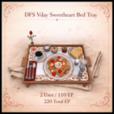 DFS Vday Sweetheart Bed Tray - ACTUAL ITEM