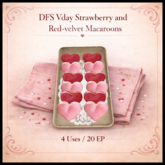 DFS Vday Strawberry and Red-velvet Macaroons - ACTUAL ITEM