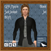 GPA Men's Suit Jacket BOM - Black Jet