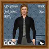 GPA Men's Suit Jacket BOM - Black Onyx