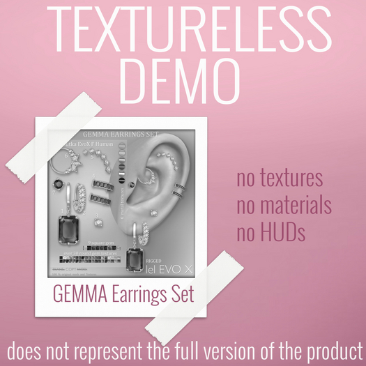 TEXTURELESS DEMO *AvaWay* GEMMA Earrings Set