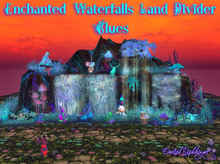 Enchanted Waterfall Land Divider ~ Blues