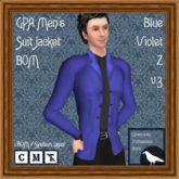 GPA Men's Suit Jacket BOM - Blue Violet Z v.3