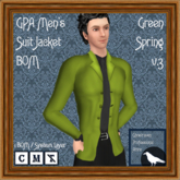 GPA Men's Suit Jacket BOM - Green Spring v.3