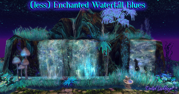 DEMO Less Enchanted Waterfall Land Divider Blues 46LI