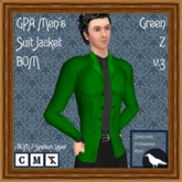 GPA Men's Suit Jacket BOM - Green Z v.3