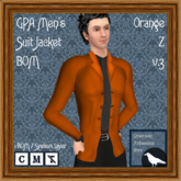 GPA Men's Suit Jacket BOM - Orange Z v.3