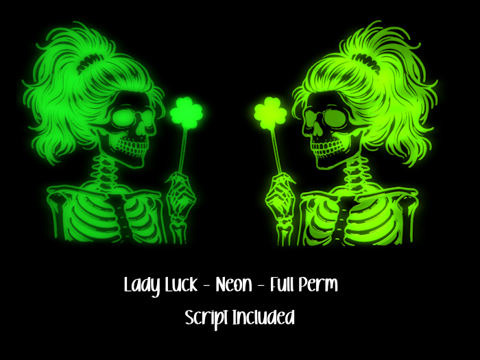 ~ VV ~ Lady Luck - Neon - Full Perm