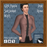 GPA Men's Suit Jacket BOM - Pink Rose