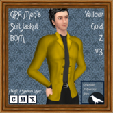 GPA Men's Suit Jacket BOM - Yellow Gold Z v.3