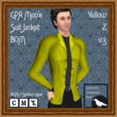 GPA Men's Suit Jacket BOM - Yellow Z v.3