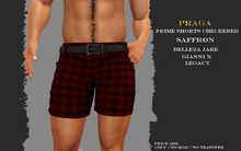 Praga Prime Shorts Checkered - Saffron
