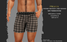 Praga Prime Shorts Checkered - Mushroom
