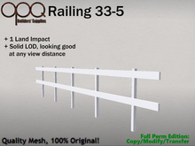 1 LI Full Perm Plank Fence or Railing - OPQ Railing 33-5
