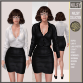 LEATHER SKIRT OFFICE OUTFIT,2OPTIONS