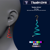 .:Thunderstorm:. 'Koeko tōrino' earrings