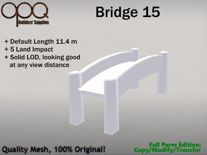 Full Perm 5 LI Pittoresque Stone Bridge - OPQ Bridge 15