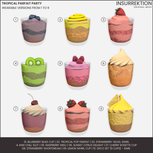 05. [IK] Tropical Parfait Party - Raspberry Misu (wear me) - CO