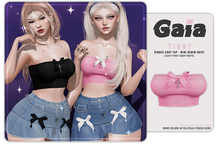 Gaia - tinny ribbed crop top - babypink