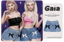 Gaia - tinny denim mini skirt - light