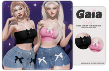 Gaia - tinny denim mini skirt - fullpack