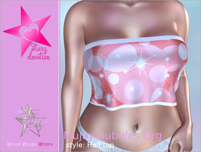 SD Mujay Bubbles Org Half Top
