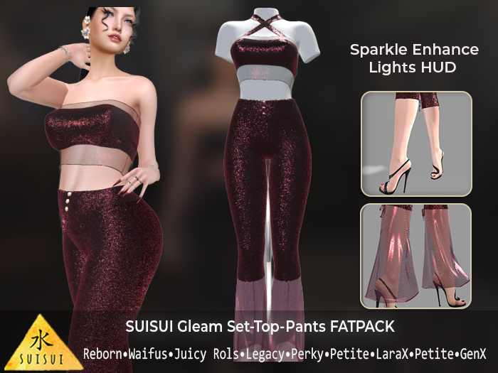 SUISUI Gleam Set_Pants-Top-FATPACK  