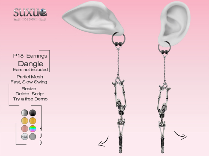 Animated Skeleton Earring DEMO
