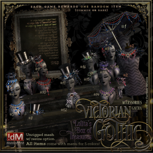 16 !dM VictorianGothic "RoseHat" (BOX)