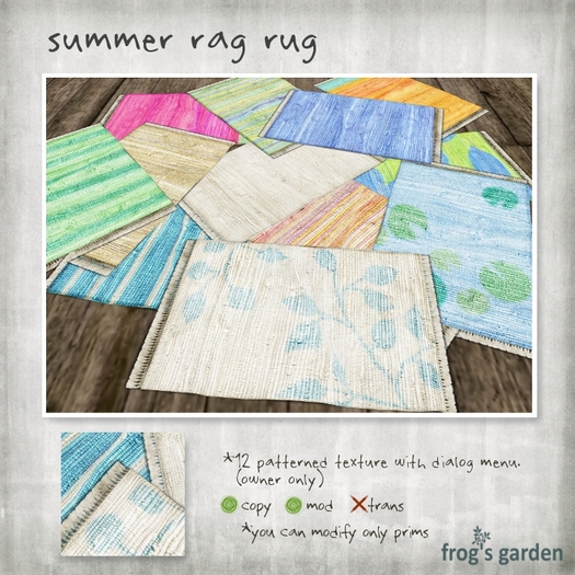 summer rag rug