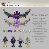Laminak - Mardi Gras Decor Set - Fat Pack