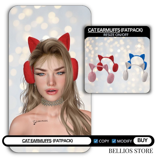 Bellios Store - Cat EarMuffs (Fatpack)