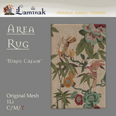 Laminak - Birds Cream Long Rug