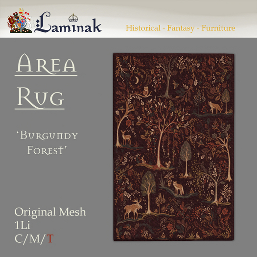 Laminak - Burgundy Forest Rug