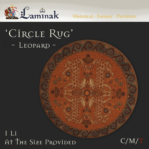 Laminak - Circle Rug - Leopard