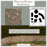 Baesic. Stone Pathway Brown