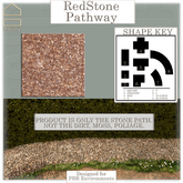 Baesic. Stone Pathway Red