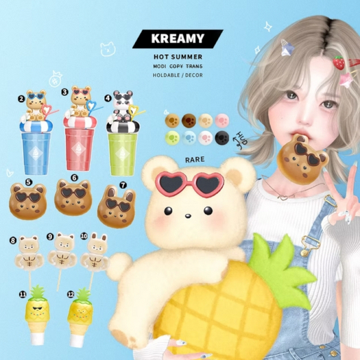 4. KREAMY. hot summer