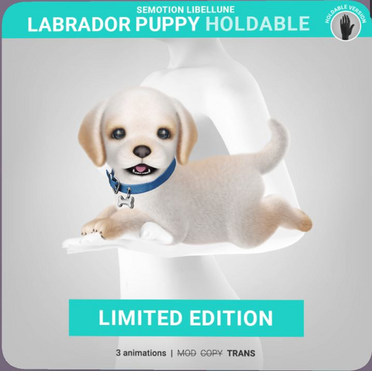 SEmotion Libellune Labrador Puppy Holdable LIMITED