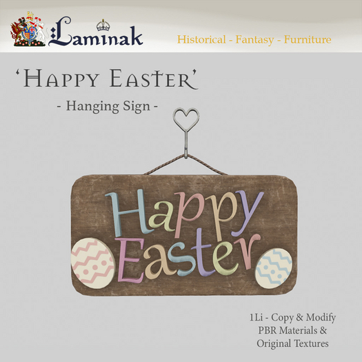 Laminak - Easter Hanging Sign