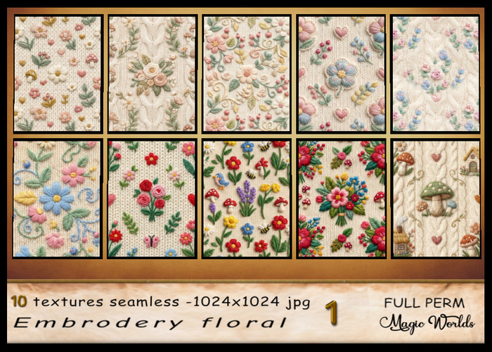 MW Embrodery floral Easter