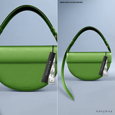 FIFTY/FIVE. "Ripe" SemiCircle Shoulder Bag - Hunter Green