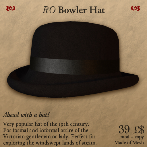RO Bowler Hat v05 (boxed)