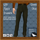 GPA Men's Trousers BOM - Green Olive