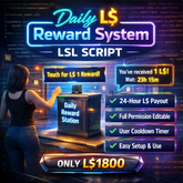 Daily L$ Reward System LSL Script – Full Permission, Automated 24-Hour L$ Payout for Second Life