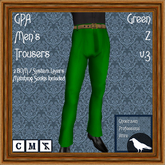 GPA Men's Trousers BOM - Green Z v.3