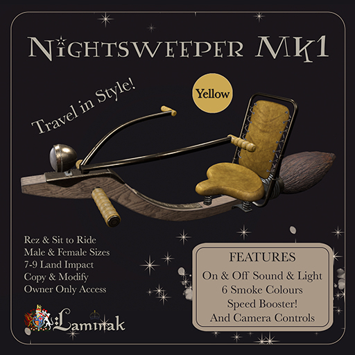 Laminak - Nightsweeper MK1 - Broom - Yellow Pack