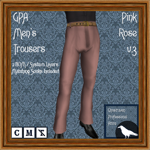 GPA Men's Trousers BOM - Pink Rose v.3