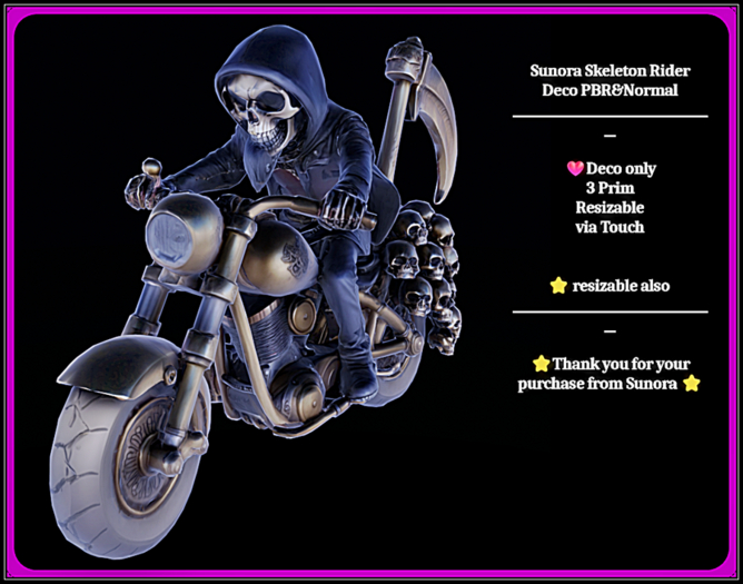 Sunora Skeleton Rider Deco PBR&Normal